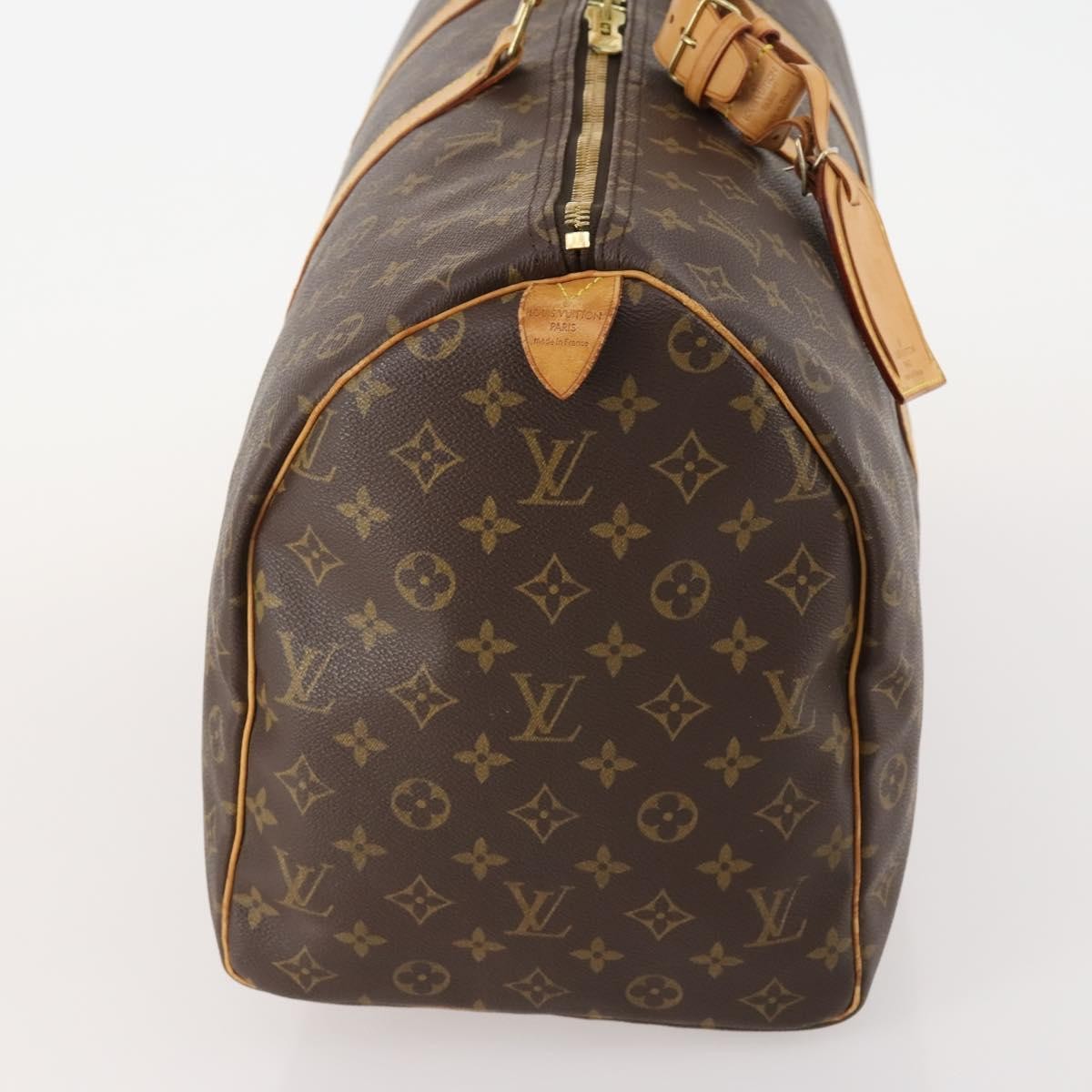 Louis Vuitton Keepall Bag Monogram Canvas Brown Canvas Travel Bag Bag (Authentic Pre-Loved)