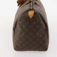 Louis Vuitton Keepall Bag Monogram Canvas Brown Canvas Travel Bag Bag (Pre-Loved)
