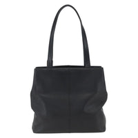 Burberry Vintage Tote Bag Leather Black Leather Tote Bag Bag (Pre-Loved)