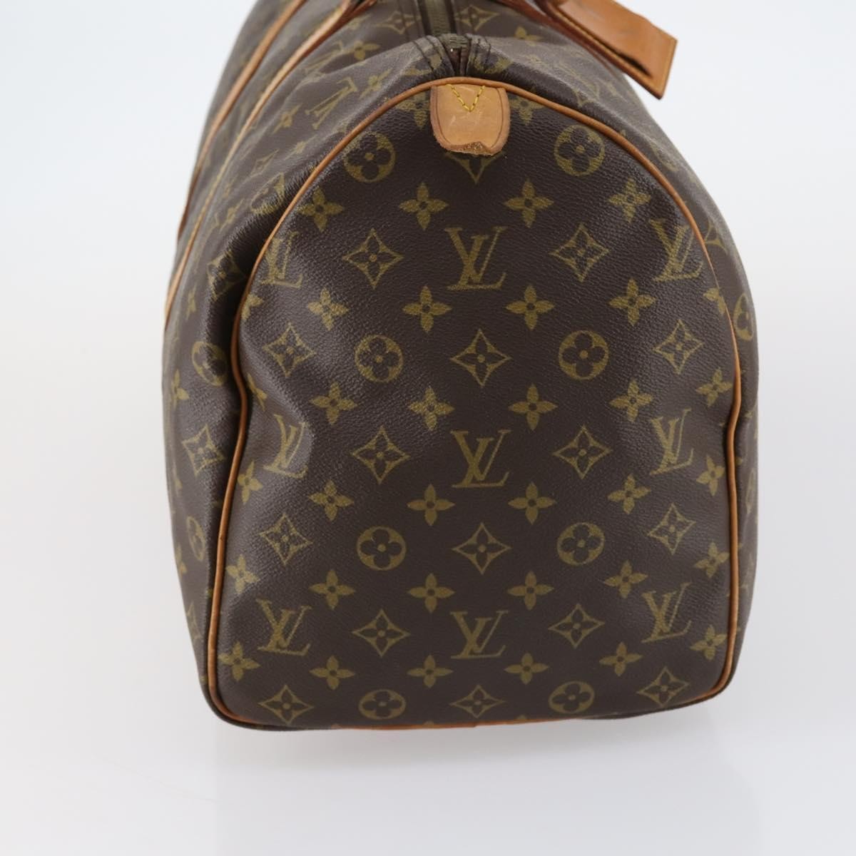 Louis Vuitton Keepall Bag Monogram Canvas Brown Canvas Travel Bag Bag (Authentic Pre-Loved)