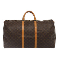 Louis Vuitton Keepall Bag Monogram Canvas Brown Canvas Travel Bag Bag (Authentic Pre-Loved)