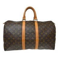 Louis Vuitton Louis Vuitton Keepall Bag Monogram Canvas Brown Canvas Travel Bag Bag (Authentic Pre-Loved)