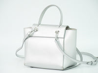 Celine Belt Bag Textured Leather Silver Leather Handbag (Authentic Pre-Loved)
