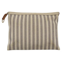 Louis Vuitton Antigua Pouch Canvas White Canvas Bag (Authentic Pre-Loved)