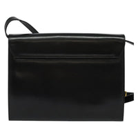 Salvatore Ferragamo Gancini Shoulder Bag Leather Black Leather Shoulder Bag Bag (Authentic Pre-Loved)