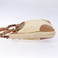 Prada Vintage Convertible Tote Canvas And Leather Beige Canvas Tote Bag Bag (Pre-Loved)
