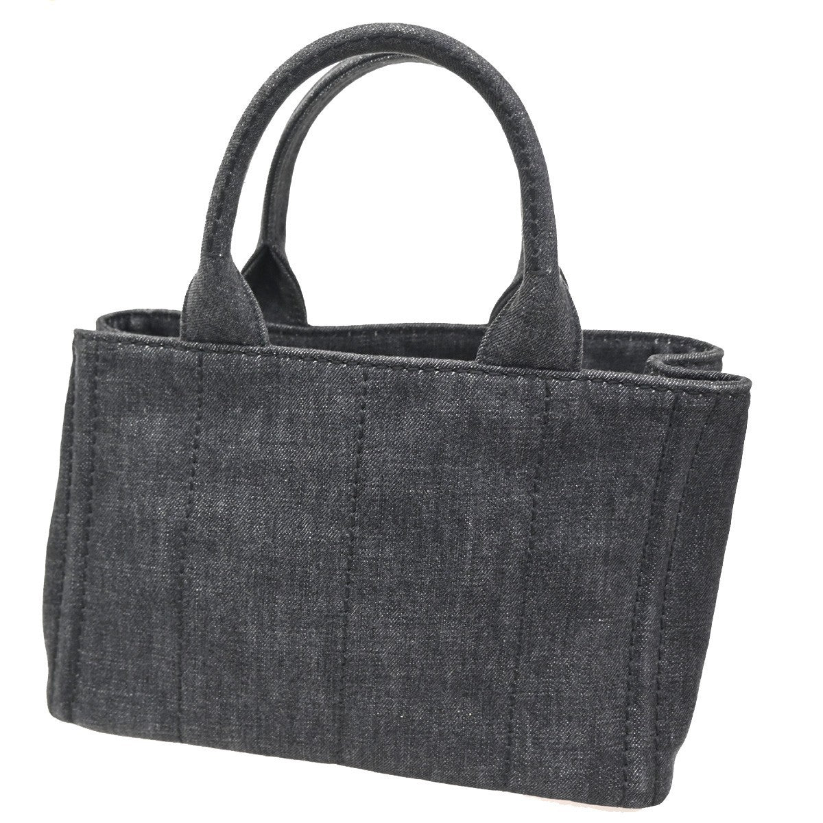 Prada Canapa Convertible Tote Denim Black Denim_Jeans Tote Bag Bag (Pre-Loved)