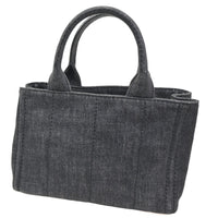Prada Canapa Convertible Tote Denim Black Denim_Jeans Tote Bag Bag (Pre-Loved)