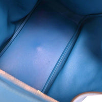 Hermes Hermes Lindy Bag Evercolor Blue Leather Shoulder Bag Bag (Authentic Pre-Loved)