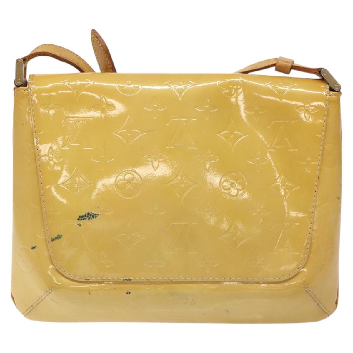 Louis Vuitton Thompson Street Handbag Monogram Vernis Beige Patent_Leather Shoulder Bag Bag (Authentic Pre-Loved)