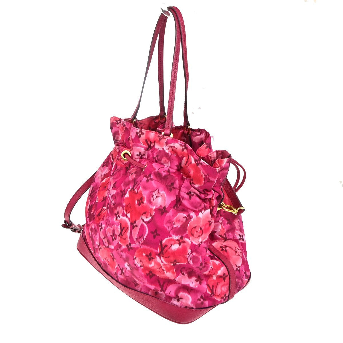 Louis Vuitton Noefull Handbag Ikat Nylon Pink Nylon Shoulder Bag Bag (Authentic Pre-Loved)