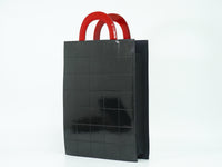 Chanel Vintage Portrait Tote Printed Leather And Quilted Patent Black Patent_Leather Tote Bag Bag (Pre-Loved)