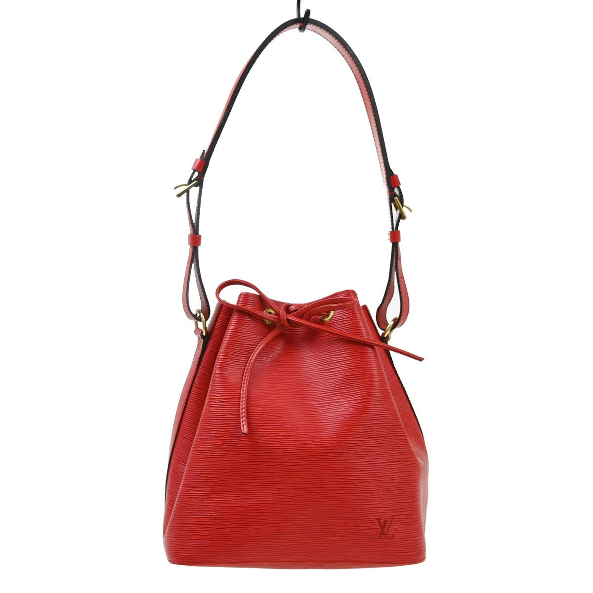 Louis Vuitton Petit Noe Handbag Epi Leather Red Leather Shoulder Bag Bag (Pre-Loved)