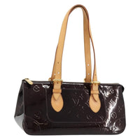 Louis Vuitton Rosewood Avenue Handbag Monogram Vernis Purple Patent_Leather Handbag (Pre-Loved)
