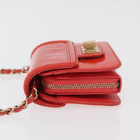 Chanel Reissue 2.55 Clutch Patent Leather Red Patent_Leather Shoulder Bag Bag (Authentic Pre-Loved)
