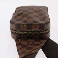 Louis Vuitton Geronimos Waist Bag Damier Brown Canvas Shoulder Bag Bag (Authentic Pre-Loved)