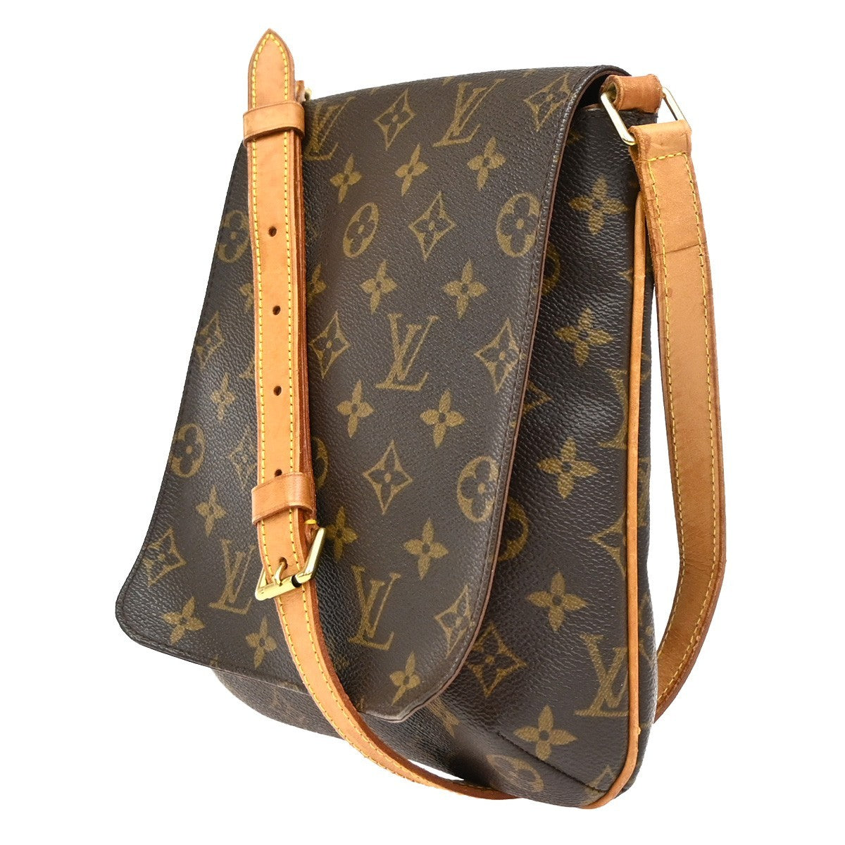 Louis Vuitton Musette Salsa Handbag Monogram Canvas Brown Canvas Shoulder Bag Bag (Authentic Pre-Loved)