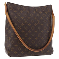 Louis Vuitton Monogram Looping Handbag Monogram Canvas Brown Canvas Shoulder Bag Bag (Pre-Loved)