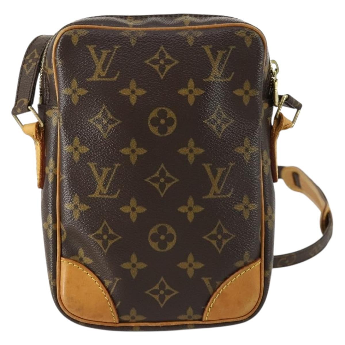 Louis Vuitton Danube Handbag Monogram Canvas Brown Canvas Shoulder Bag Bag (Authentic Pre-Loved)