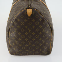 Louis Vuitton Keepall Bag Monogram Canvas Brown Canvas Travel Bag Bag (Authentic Pre-Loved)
