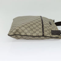 Gucci Zip Top Messenger Bag Gg Coated Canvas Beige Canvas Shoulder Bag Bag (Authentic Pre-Loved)