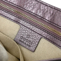 Gucci Gucci Soho Chain Crossbody Bag Leather Purple Leather Shoulder Bag Bag (Pre-Loved)