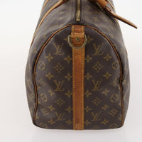 Louis Vuitton Keepall Bandouliere Bag Monogram Canvas Brown Canvas Travel Bag Bag (Pre-Loved)
