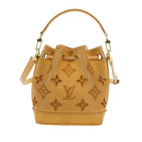 Louis Vuitton Noe Nm Handbag Perforated And Embroidered Monogram Leather Yellow Leather Shoulder Bag Bag (Pre-Loved)
