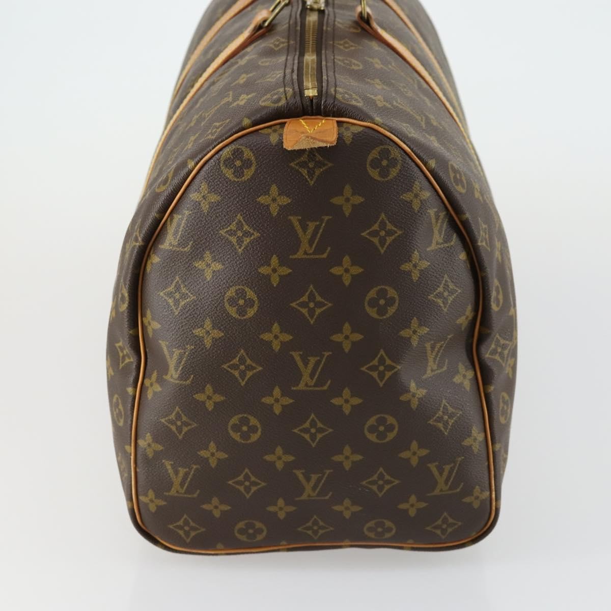 Louis Vuitton Keepall Bag Monogram Canvas Brown Canvas Travel Bag Bag (Pre-Loved)