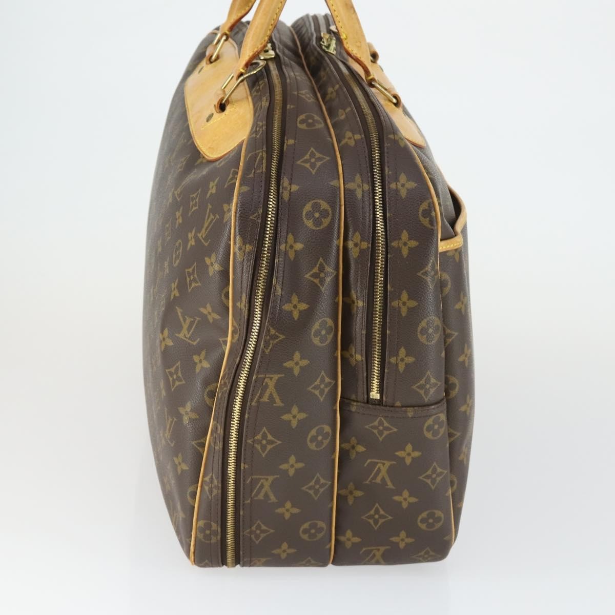 Louis Vuitton Alize Bag Monogram Canvas Brown Canvas Travel Bag Bag (Pre-Loved)