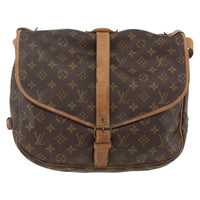 Louis Vuitton Saumur Handbag Monogram Canvas Multicolour Canvas Shoulder Bag Bag (Authentic Pre-Loved)