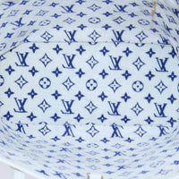 Louis Vuitton Neverfull Nm Tote Lv Match Monogram Jacquard Velvet Blue Velvet Tote Bag Bag (Authentic Pre-Loved)