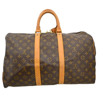 Louis Vuitton Louis Vuitton Keepall Bag Monogram Canvas Brown Canvas Travel Bag Bag (Pre-Loved)