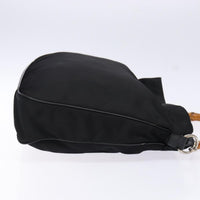Gucci Vintage Bamboo Handle Tote Nylon Black Nylon Bag (Pre-Loved)