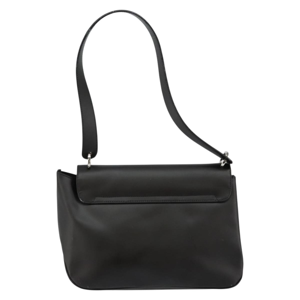 Salvatore Ferragamo Vala Shoulder Bag Leather Black Leather Bag (Authentic Pre-Loved)