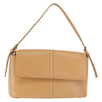 Burberry Shoulder Bag Leather Beige Leather Shoulder Bag Bag (Authentic Pre-Loved)