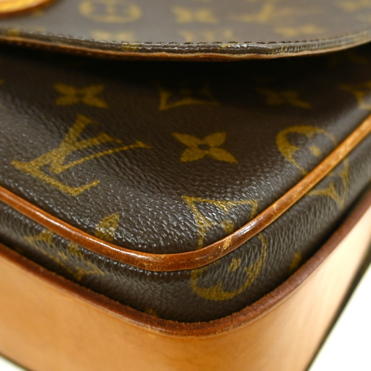 Louis Vuitton Louis Vuitton Cartouchiere Handbag Monogram Canvas Brown Canvas Shoulder Bag Bag (Pre-Loved)
