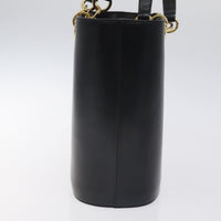 Salvatore Ferragamo Vintage Tote Bag Leather Black Leather Tote Bag Bag (Authentic Pre-Loved)