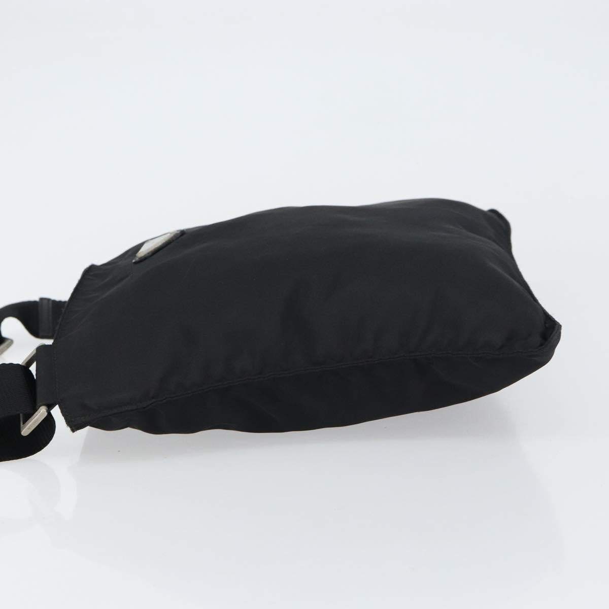 Prada Flat Messenger Bag Tessuto Black Nylon Shoulder Bag Bag (Pre-Loved)