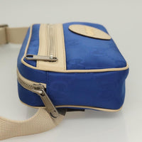 Gucci Off The Grid Belt Bag Gg Econyl Blue Canvas Shoulder Bag Bag (Pre-Loved)