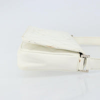 Chanel Vintage Timeless Cc Adjustable Shoulder Bag Quilted Calfskin White Leather Shoulder Bag Bag (Authentic Pre-Loved)