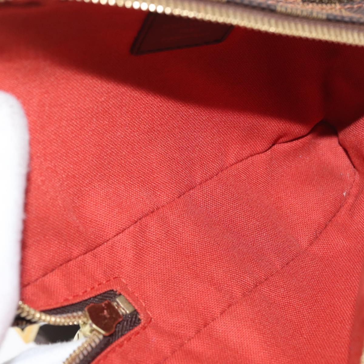 Louis Vuitton Geronimos Waist Bag Damier Brown Canvas Shoulder Bag Bag (Authentic Pre-Loved)