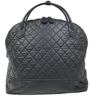 Chanel Horizontal Sport Weekender Bag Quilted Coated Canvas Black Nylon Travel Bag Bag (Pre-Loved)
