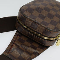 Louis Vuitton Geronimos Waist Bag Damier Brown Canvas Clutche & Pouche Bag (Pre-Loved)