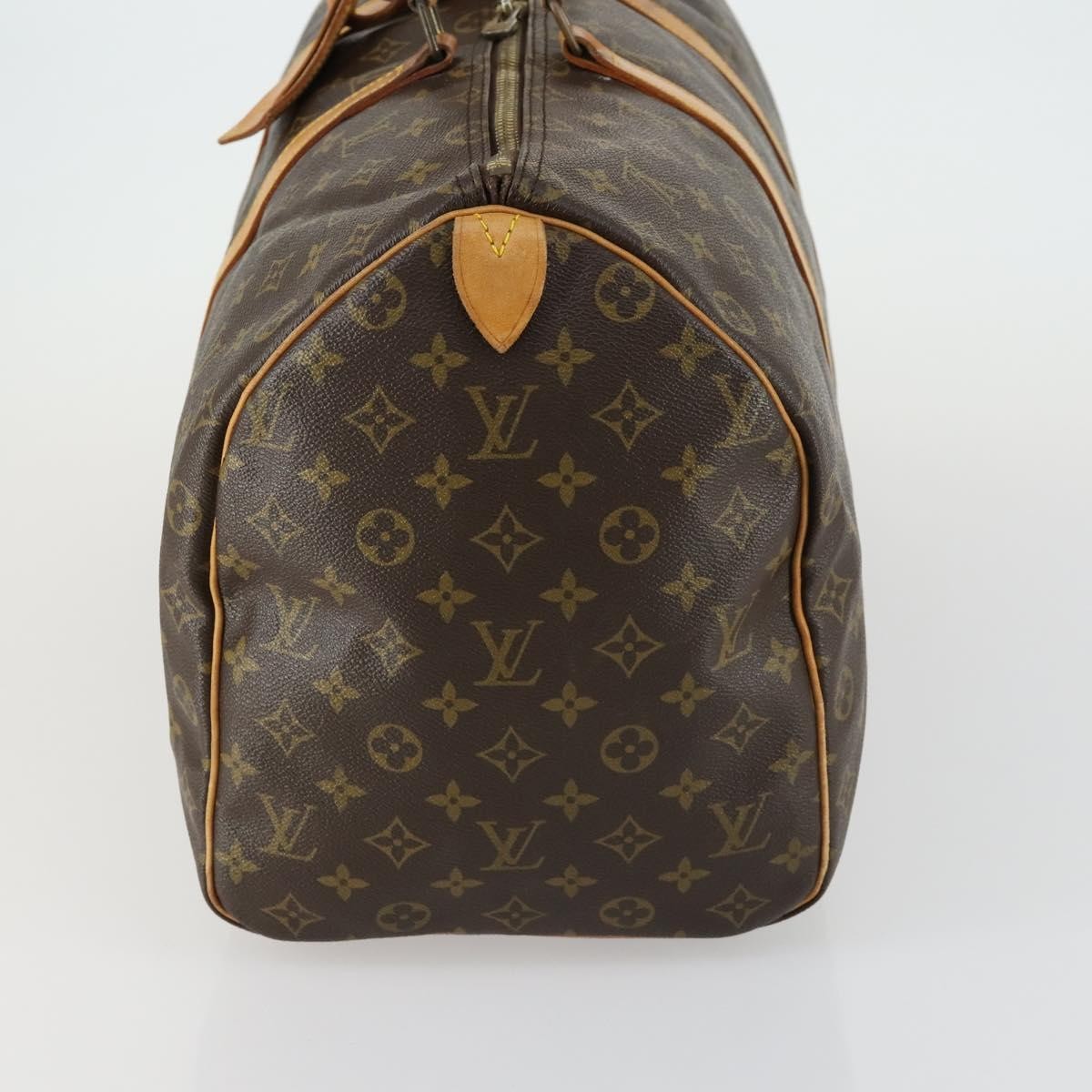Louis Vuitton Keepall Bag Monogram Canvas Brown Canvas Travel Bag Bag (Authentic Pre-Loved)