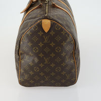 Louis Vuitton Keepall Bag Monogram Canvas Brown Canvas Travel Bag Bag (Authentic Pre-Loved)