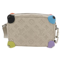 Louis Vuitton Soft Trunk Bag Monogram Taurillon Leather Gray Canvas Shoulder Bag Bag (Authentic Pre-Loved)