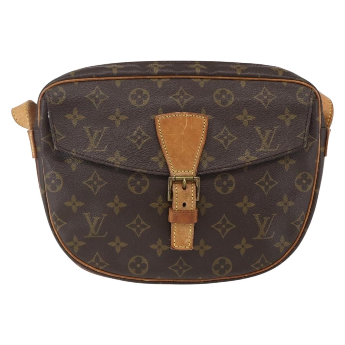 Louis Vuitton Jeune Fille Handbag Monogram Canvas Brown Canvas Shoulder Bag Bag (Pre-Loved)