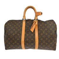 Louis Vuitton Louis Vuitton Keepall Bag Monogram Canvas Brown Canvas Travel Bag Bag (Pre-Loved)