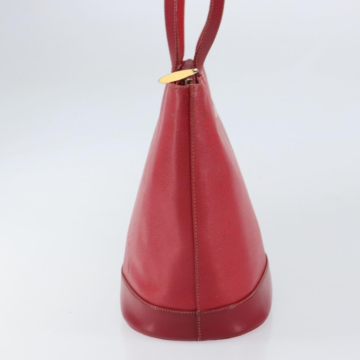 Burberry Vintage Tote Bag Leather Red Leather Tote Bag Bag (Authentic Pre-Loved)